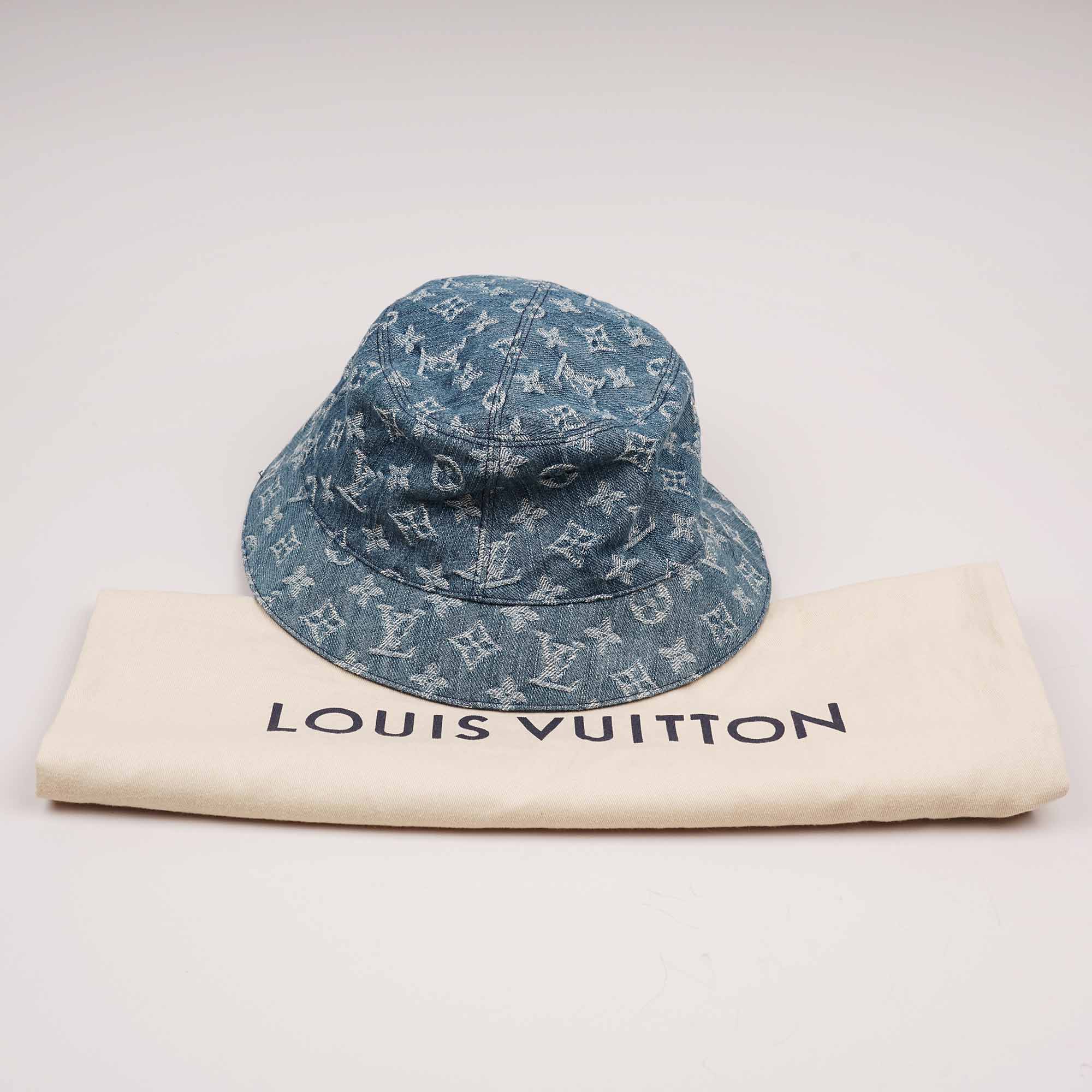 Denim Bucket Hat - LOUIS VUITTON - Affordable Luxury image