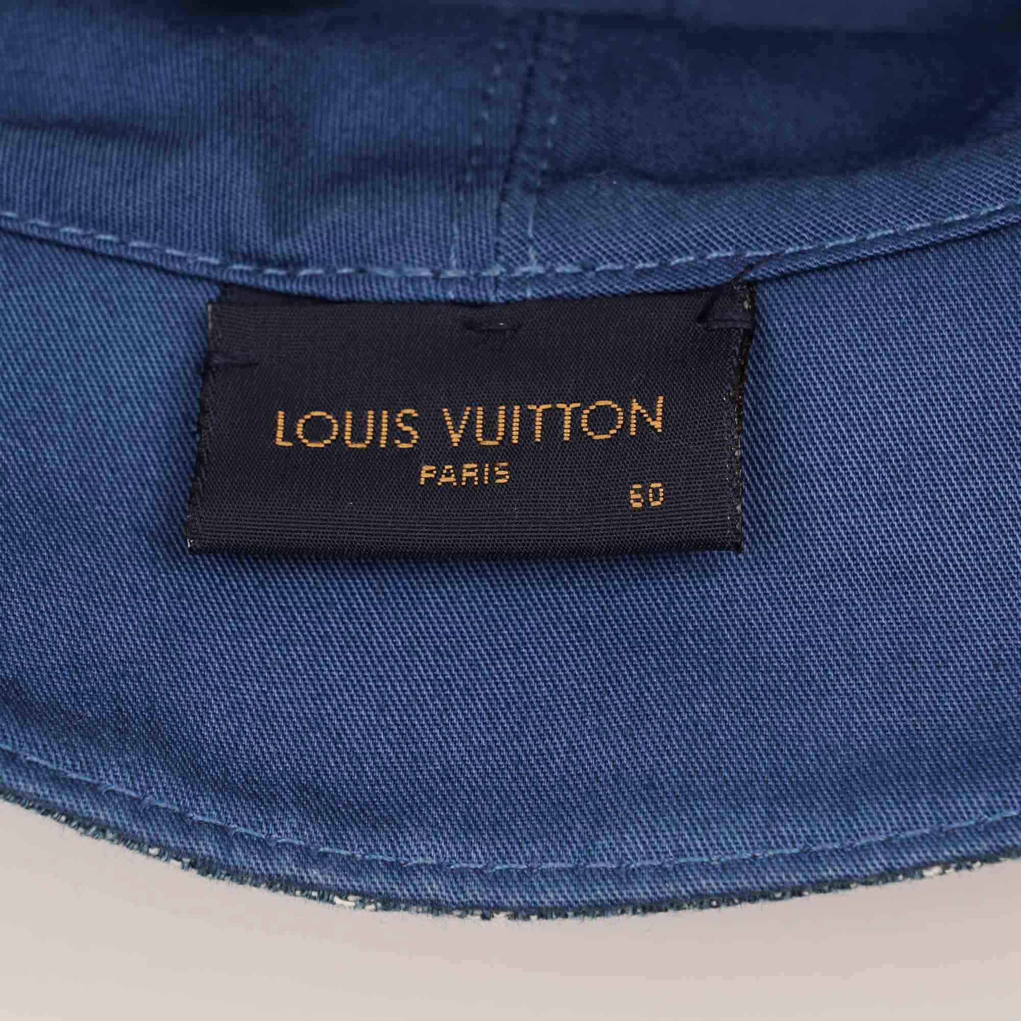 Denim Bucket Hat - LOUIS VUITTON - Affordable Luxury image