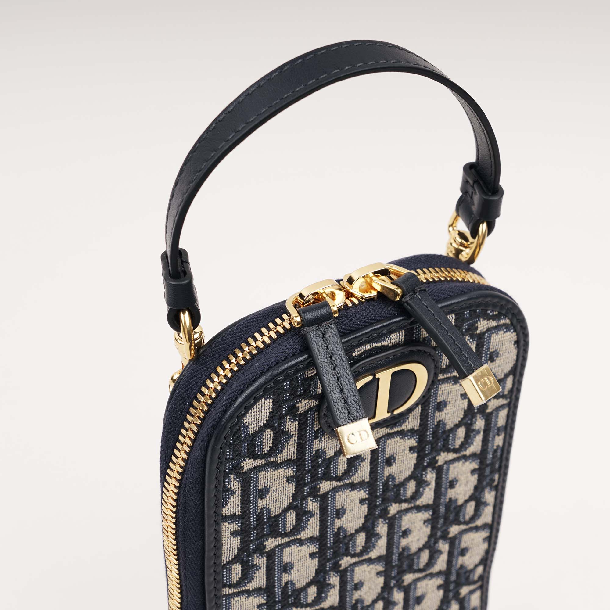 Dior Phone Holder Blue Bag - CHRISTIAN DIOR - Affordable Luxury image
