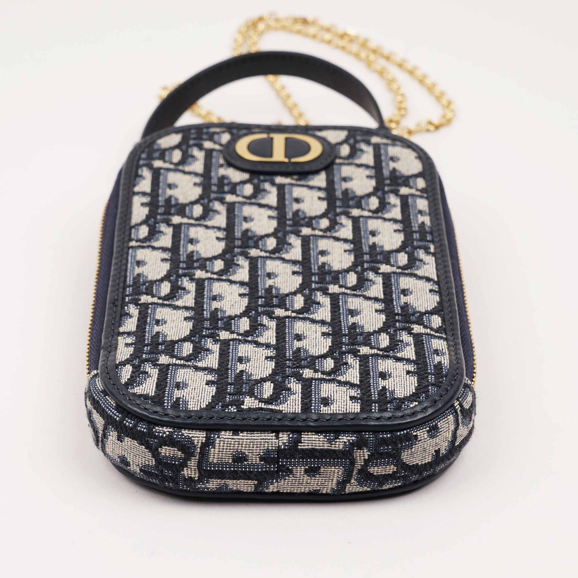 Dior Phone Holder Blue Bag - CHRISTIAN DIOR - Affordable Luxury image