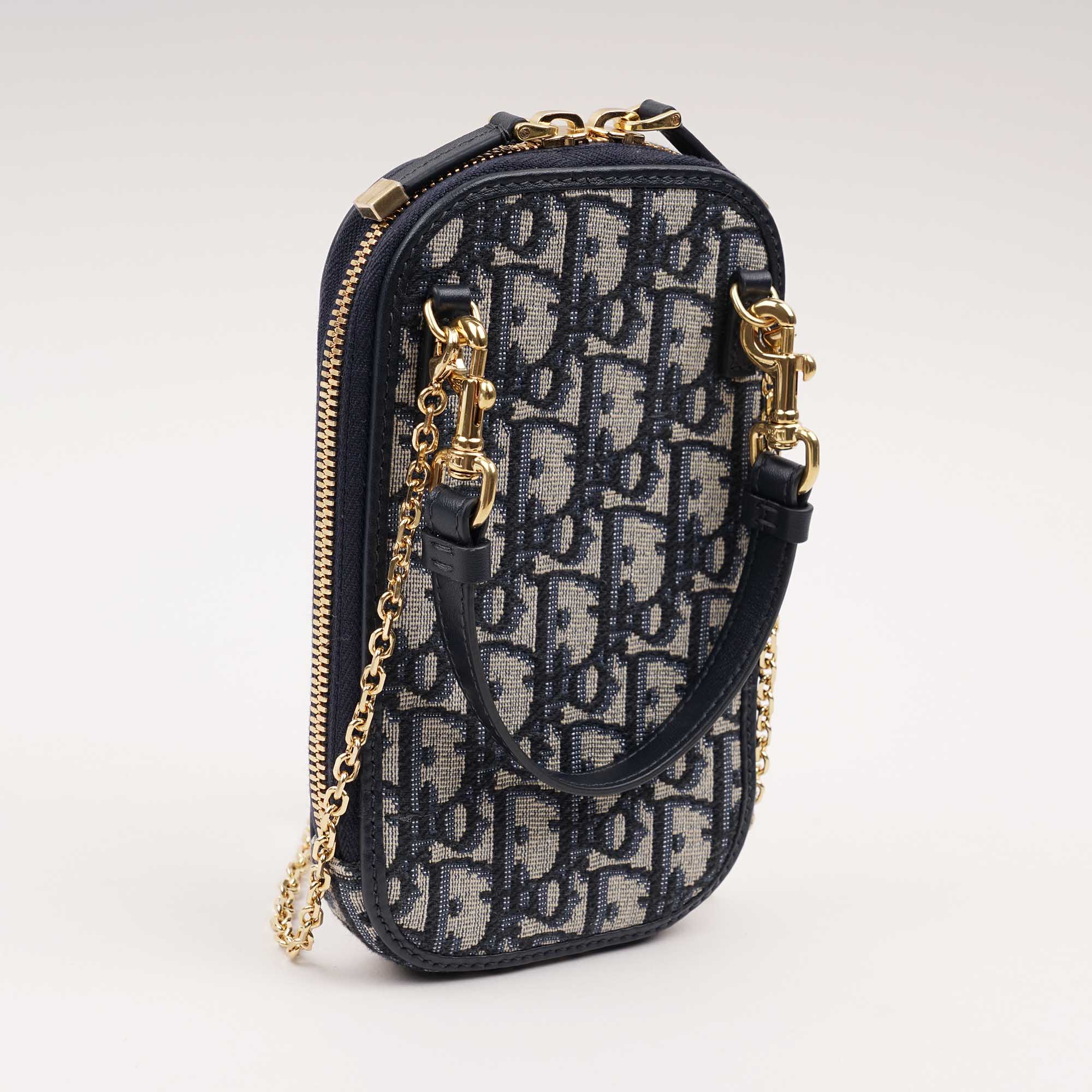 Dior Phone Holder Blue Bag - CHRISTIAN DIOR - Affordable Luxury image