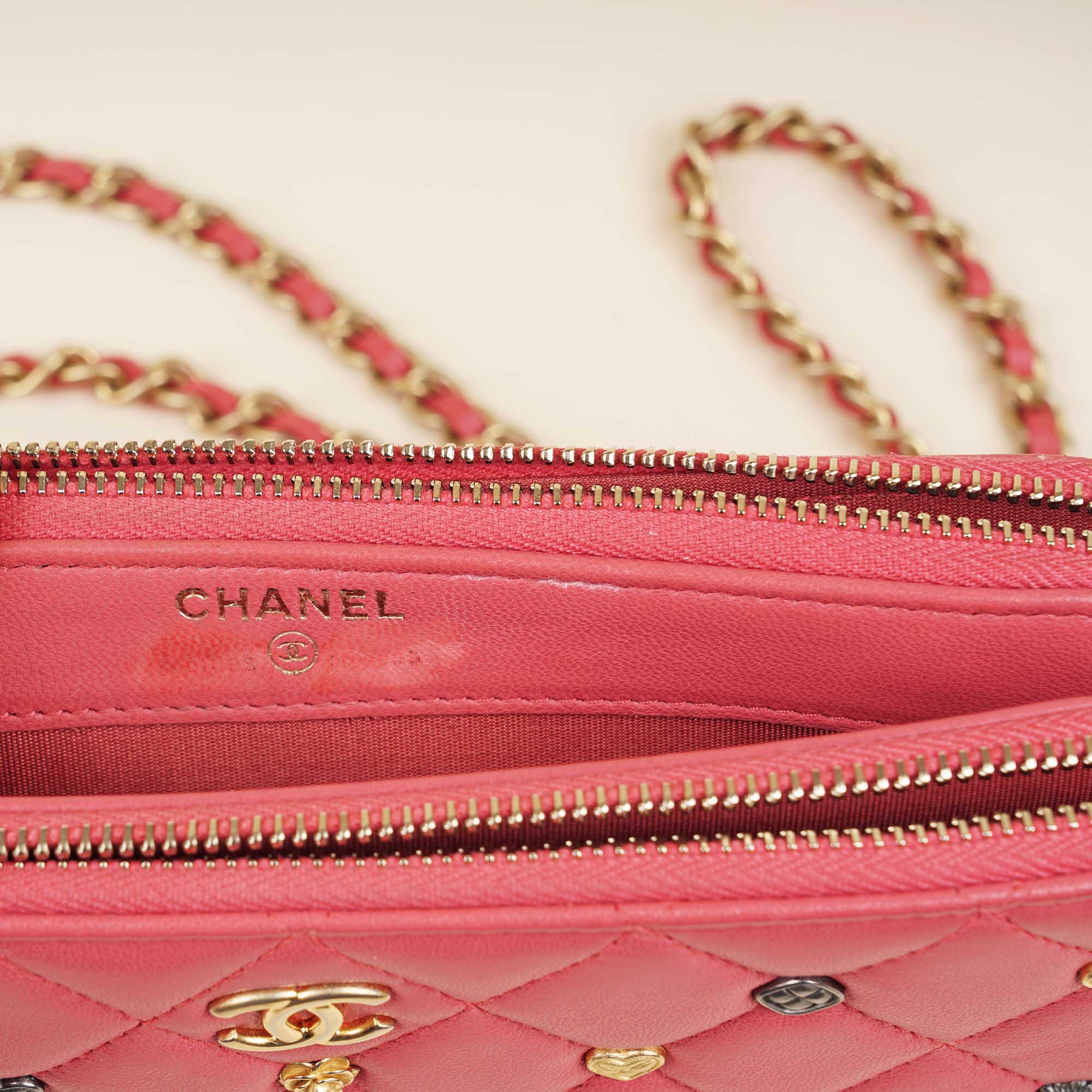 Double Zip Clutch Bag - CHANEL - Affordable Luxury image