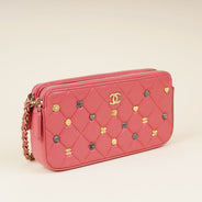 Double Zip Clutch Bag - CHANEL - Affordable Luxury thumbnail image