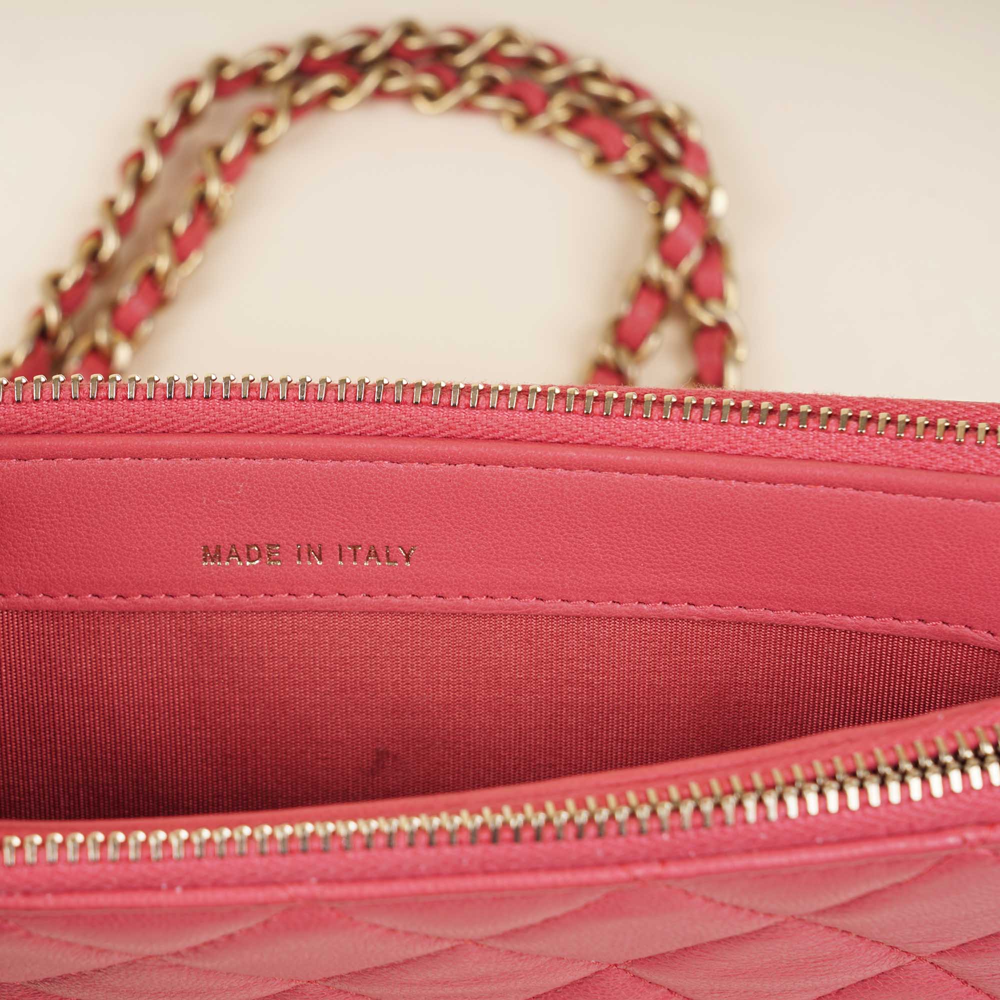 Double Zip Clutch Bag - CHANEL - Affordable Luxury image