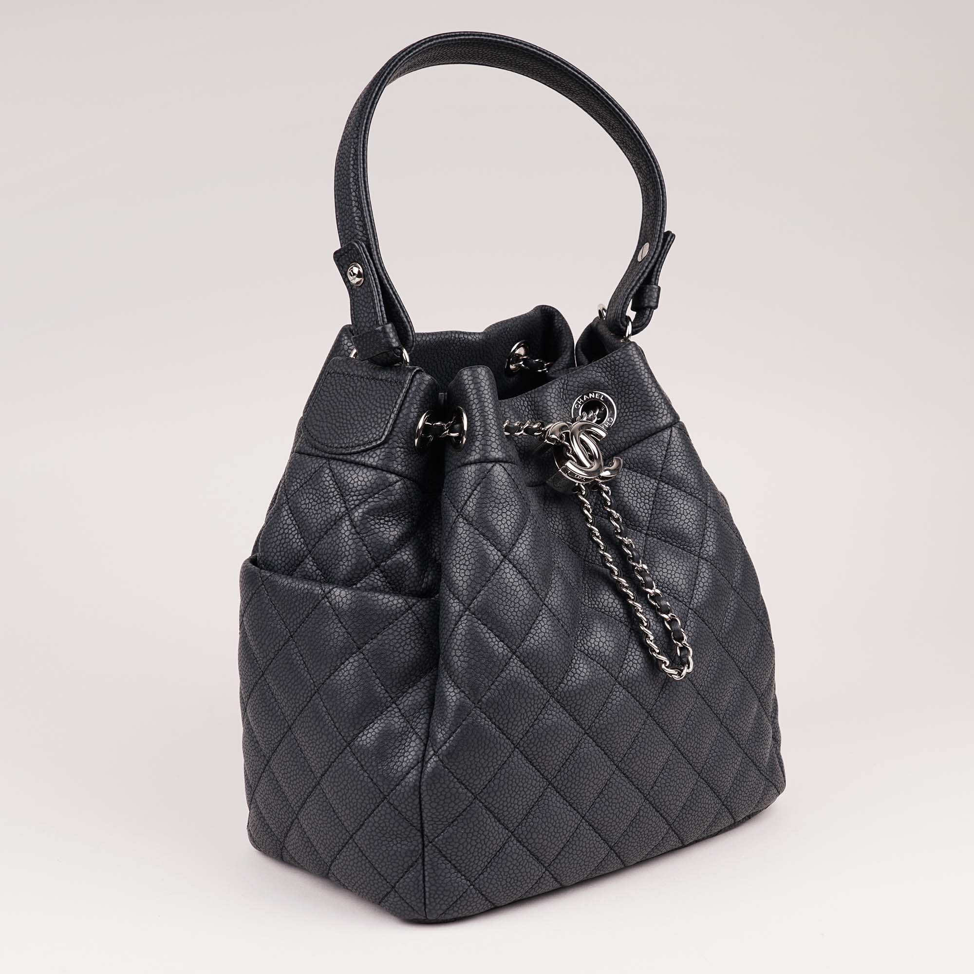 Drawsting Chain Bucket Bag - CHANEL - Affordable Luxury image