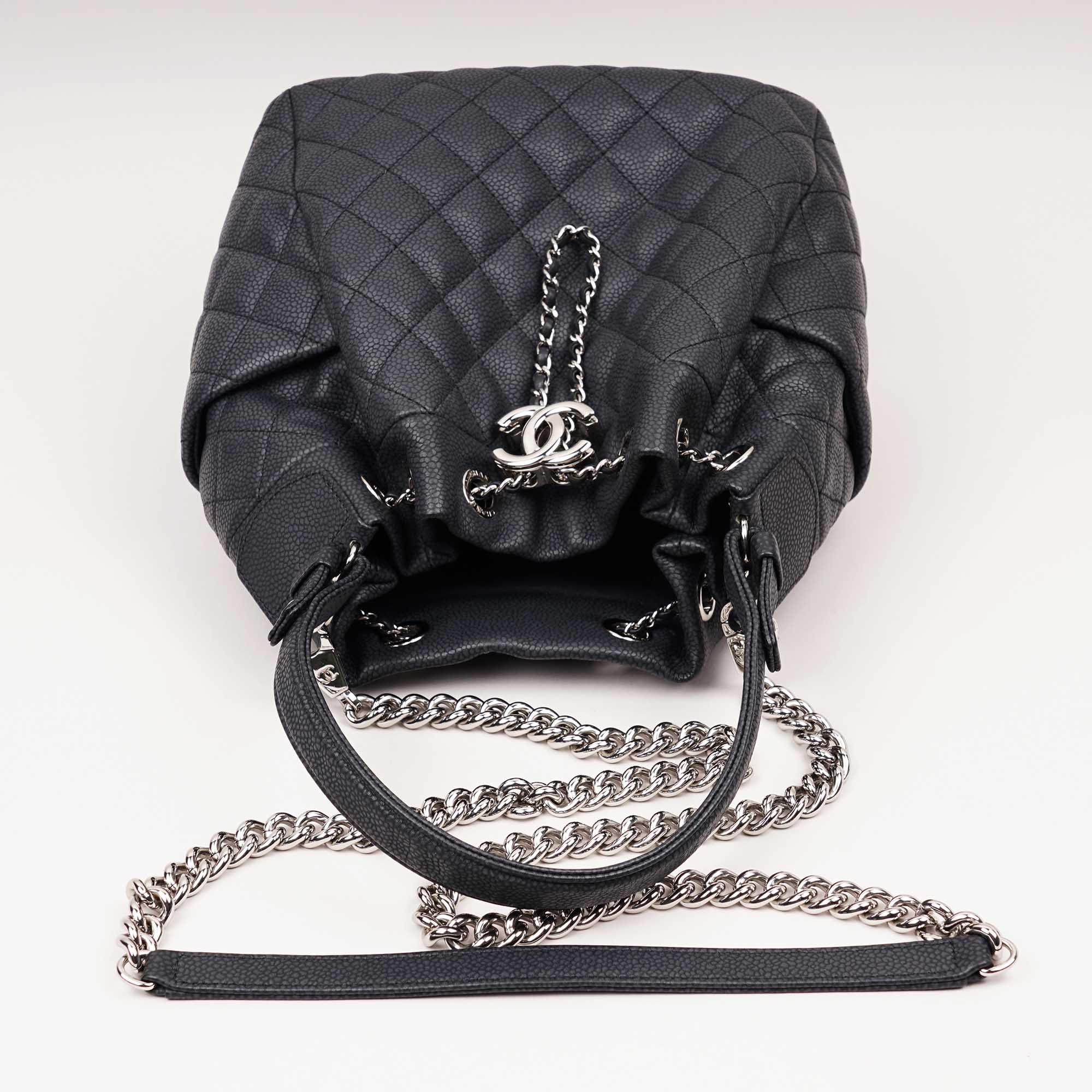 Drawsting Chain Bucket Bag - CHANEL - Affordable Luxury image