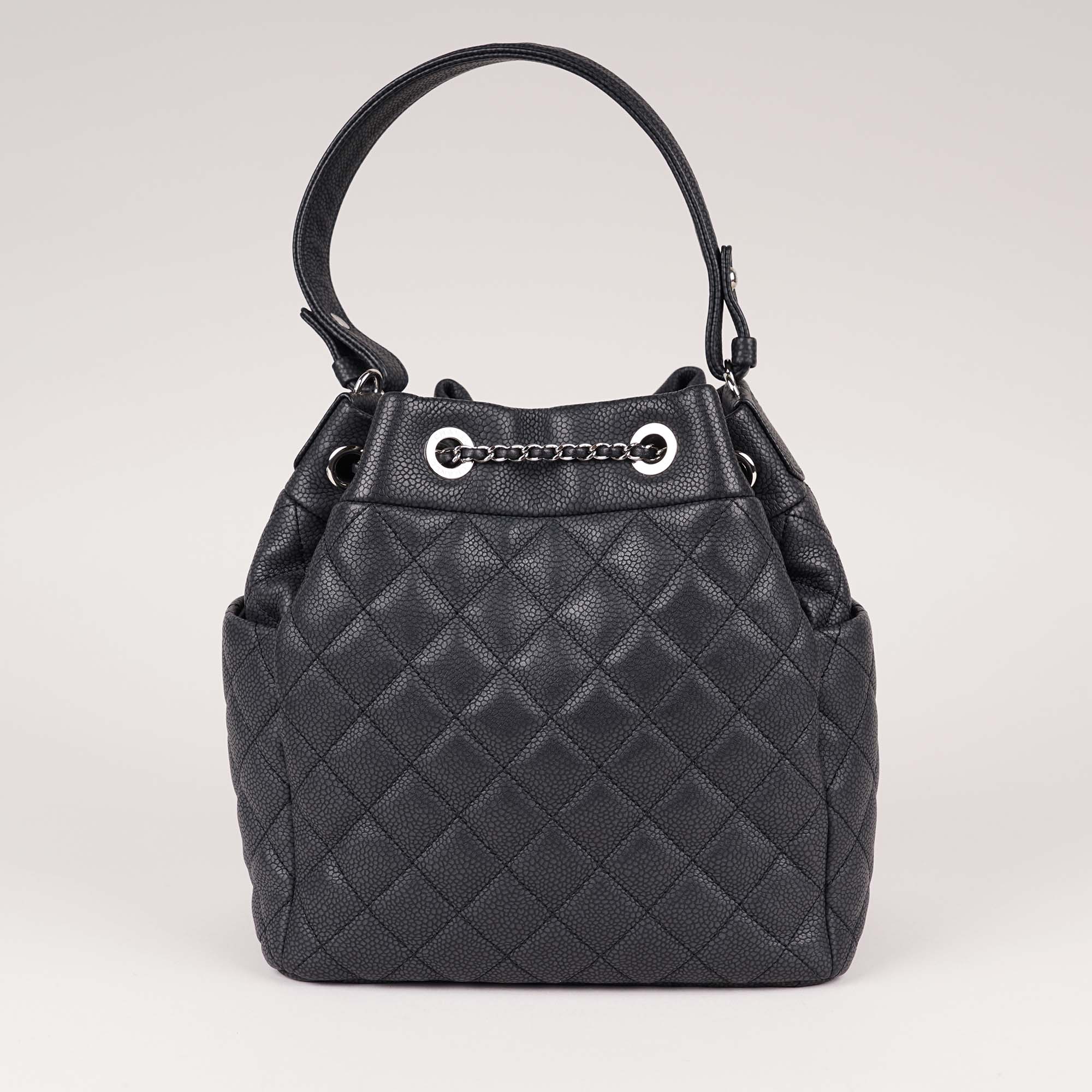 Drawsting Chain Bucket Bag - CHANEL - Affordable Luxury image