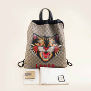 Drawstring Angry Cat Backpack - GUCCI - Affordable Luxury thumbnail image