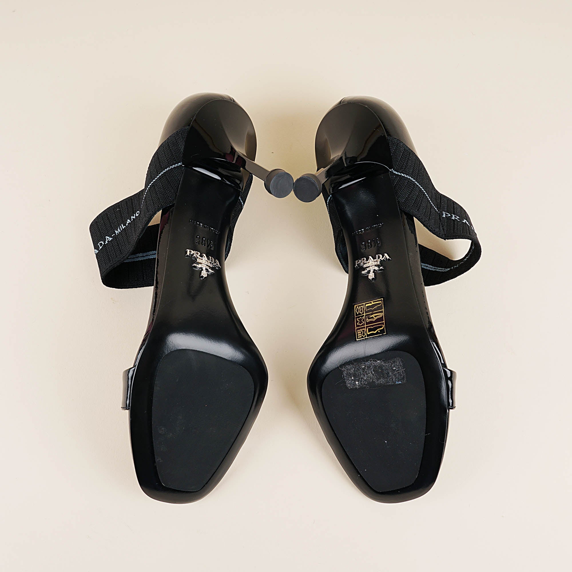 Elasticated Logo Heels - PRADA - Affordable Luxury image