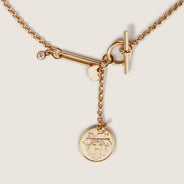 Ex - Libris Pendant Necklace 18k Gold - HERMÈS - Affordable Luxury thumbnail image