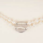 Faux Pearl & Crystal Soup Can Choker Necklace - CHANEL - Affordable Luxury thumbnail image