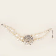 Faux Pearl & Crystal Soup Can Choker Necklace - CHANEL - Affordable Luxury thumbnail image