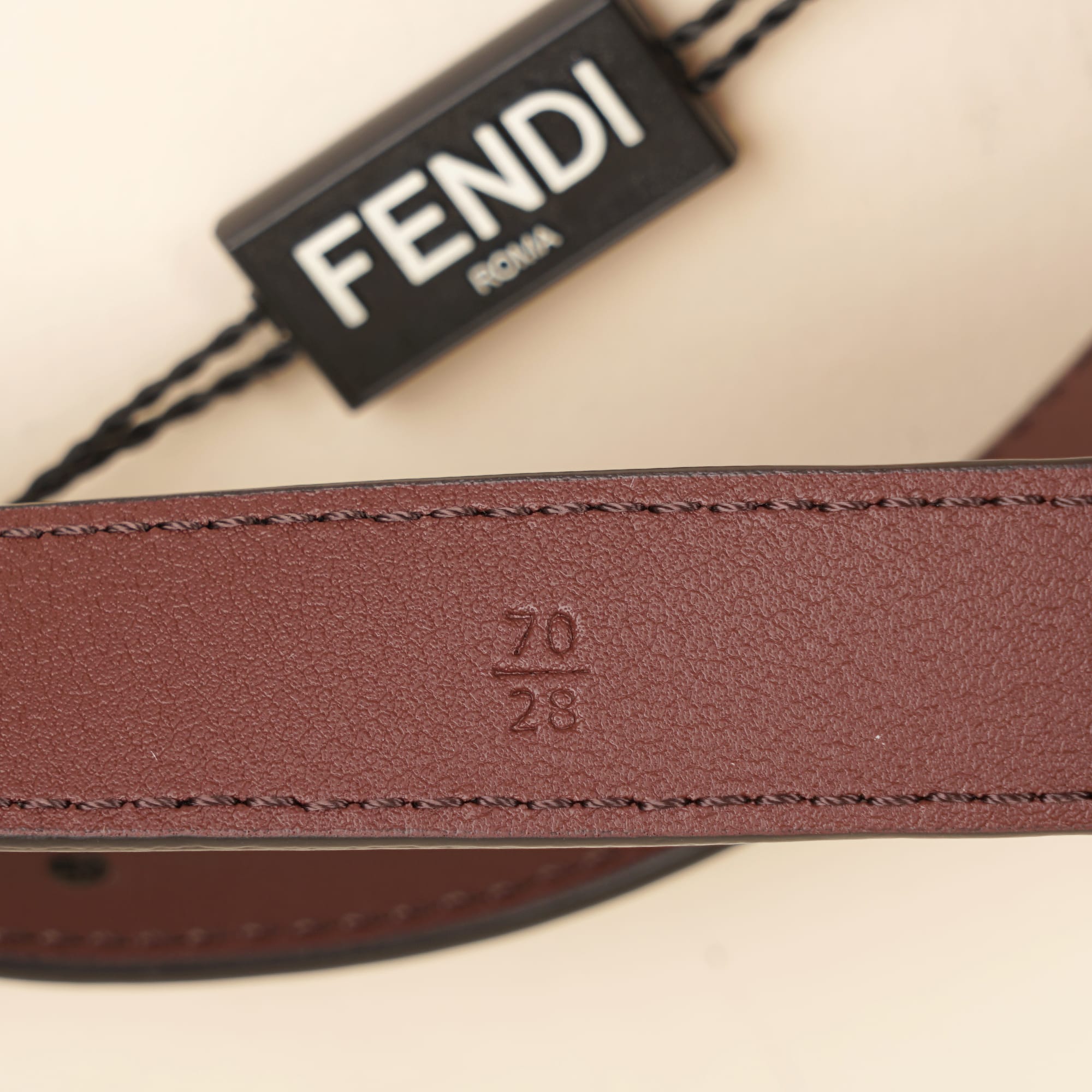 FF Leather Belt - FENDI - Affordable Luxury image