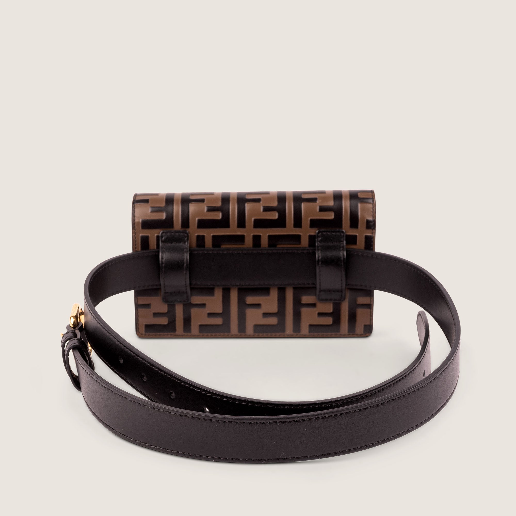 Fendi ff embossed belt bag best sale