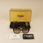 FF Square Frame Sunglasses - FENDI - Affordable Luxury thumbnail image