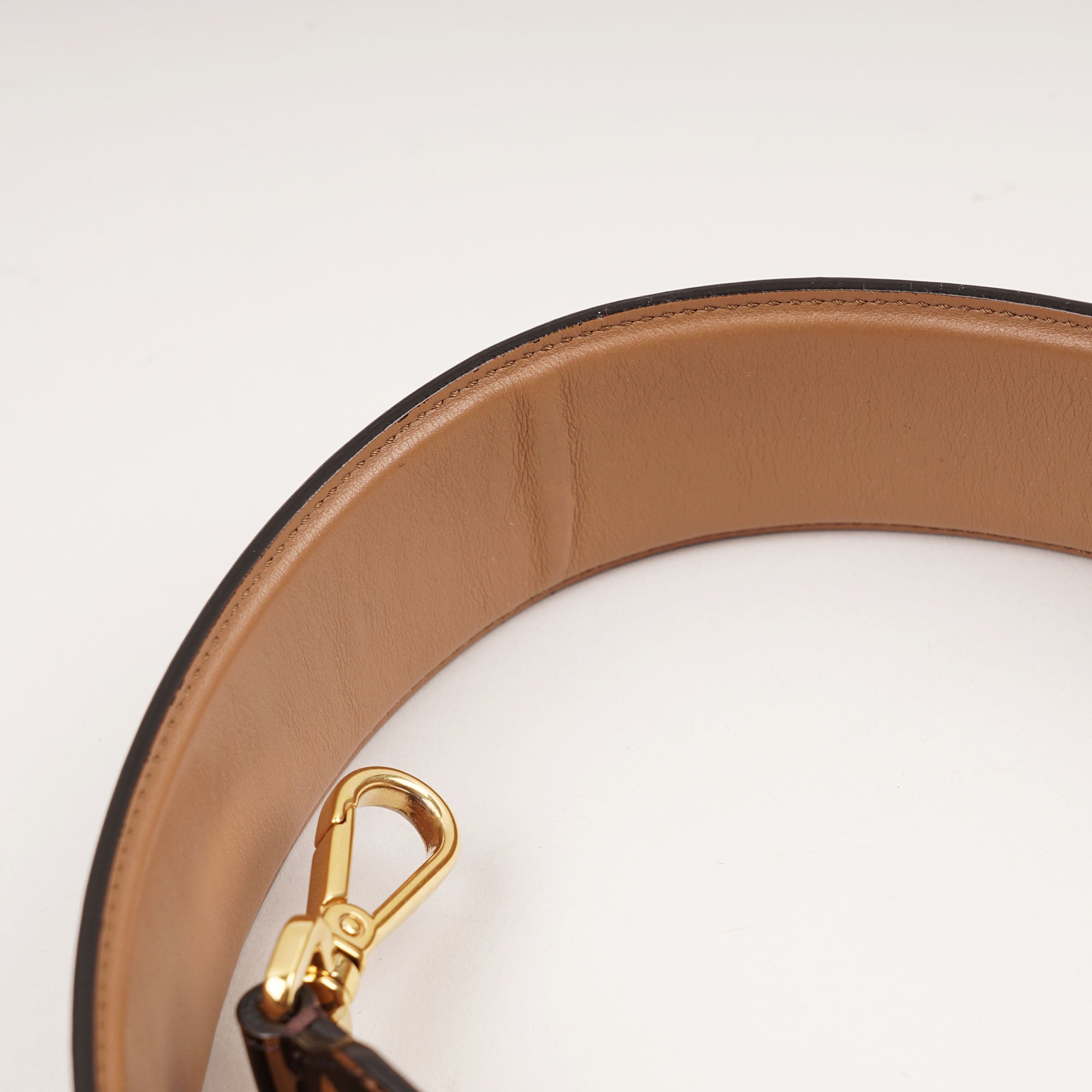 FF Strap You Brown Zucca Leather - FENDI - Affordable Luxury image