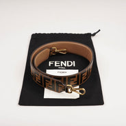 FF Strap You Brown Zucca Leather - FENDI - Affordable Luxury thumbnail image