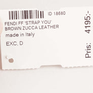 FF Strap You Brown Zucca Leather - FENDI - Affordable Luxury thumbnail image