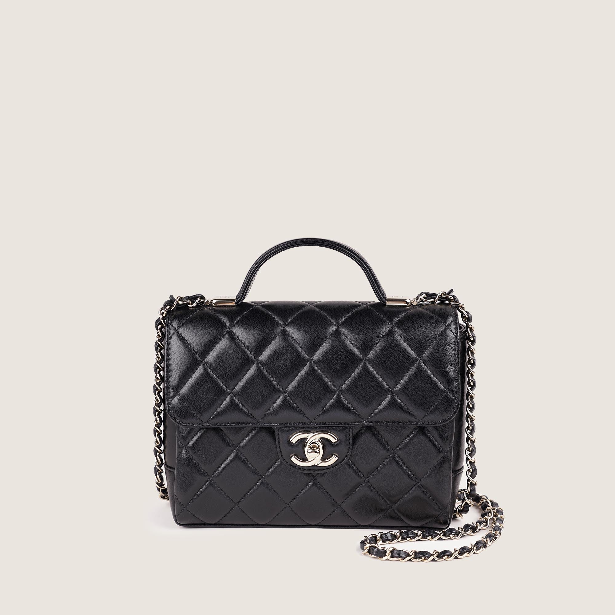 Flap with Top Handle - CHANEL - Affordable Luxury