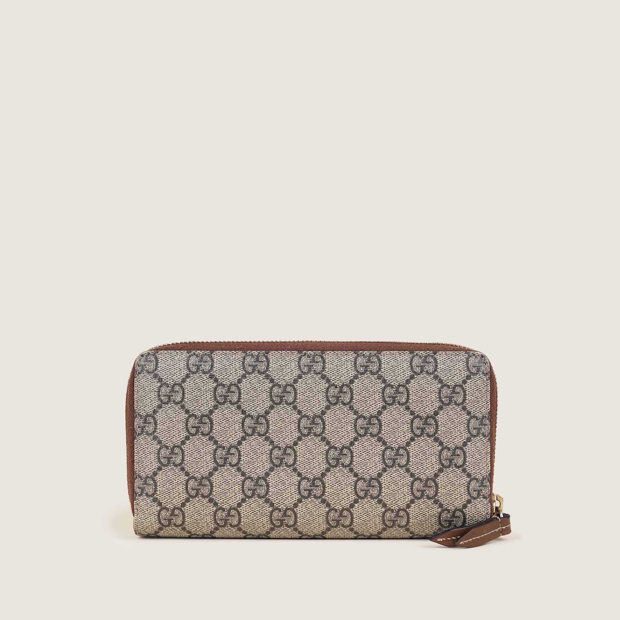 Flower Embroidery Wallet - GUCCI - Affordable Luxury