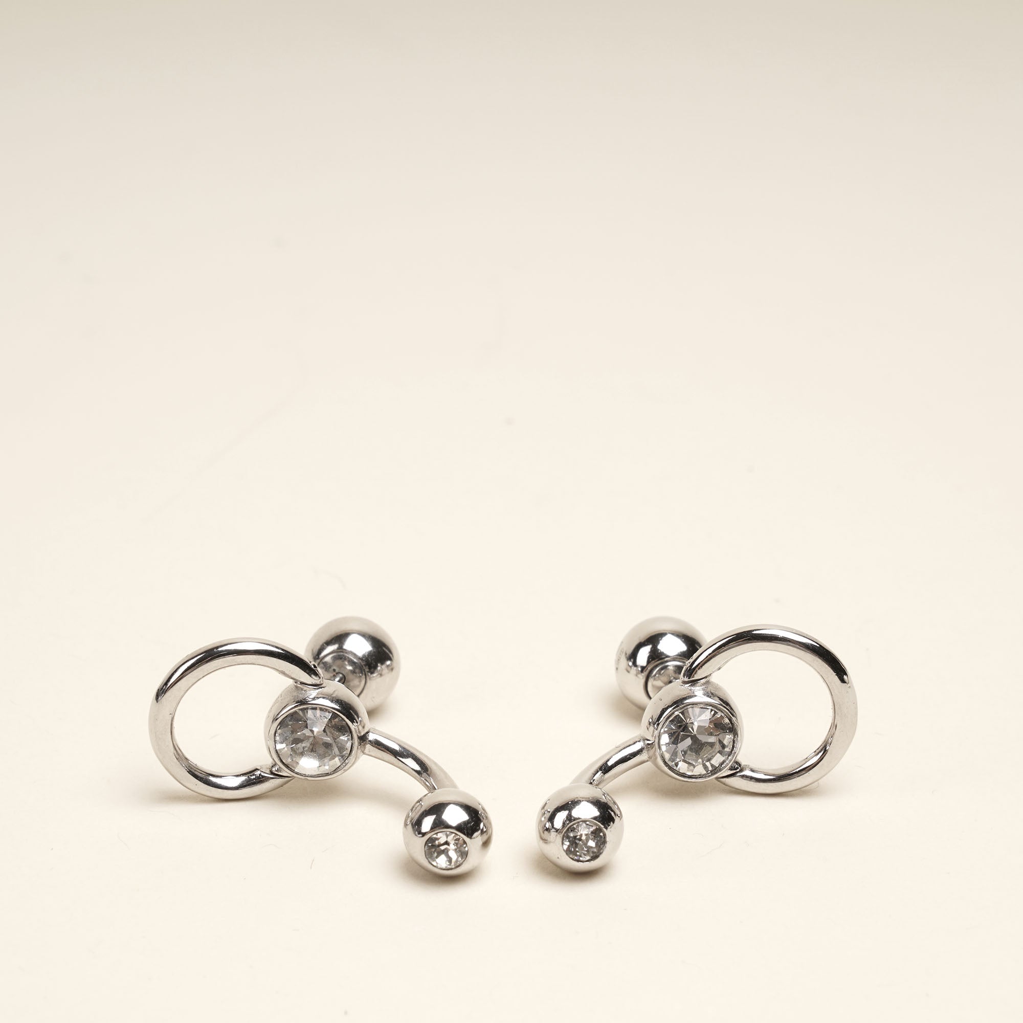 Force Ball Earrings Sterling Silver - BALENCIAGA - Affordable Luxury image