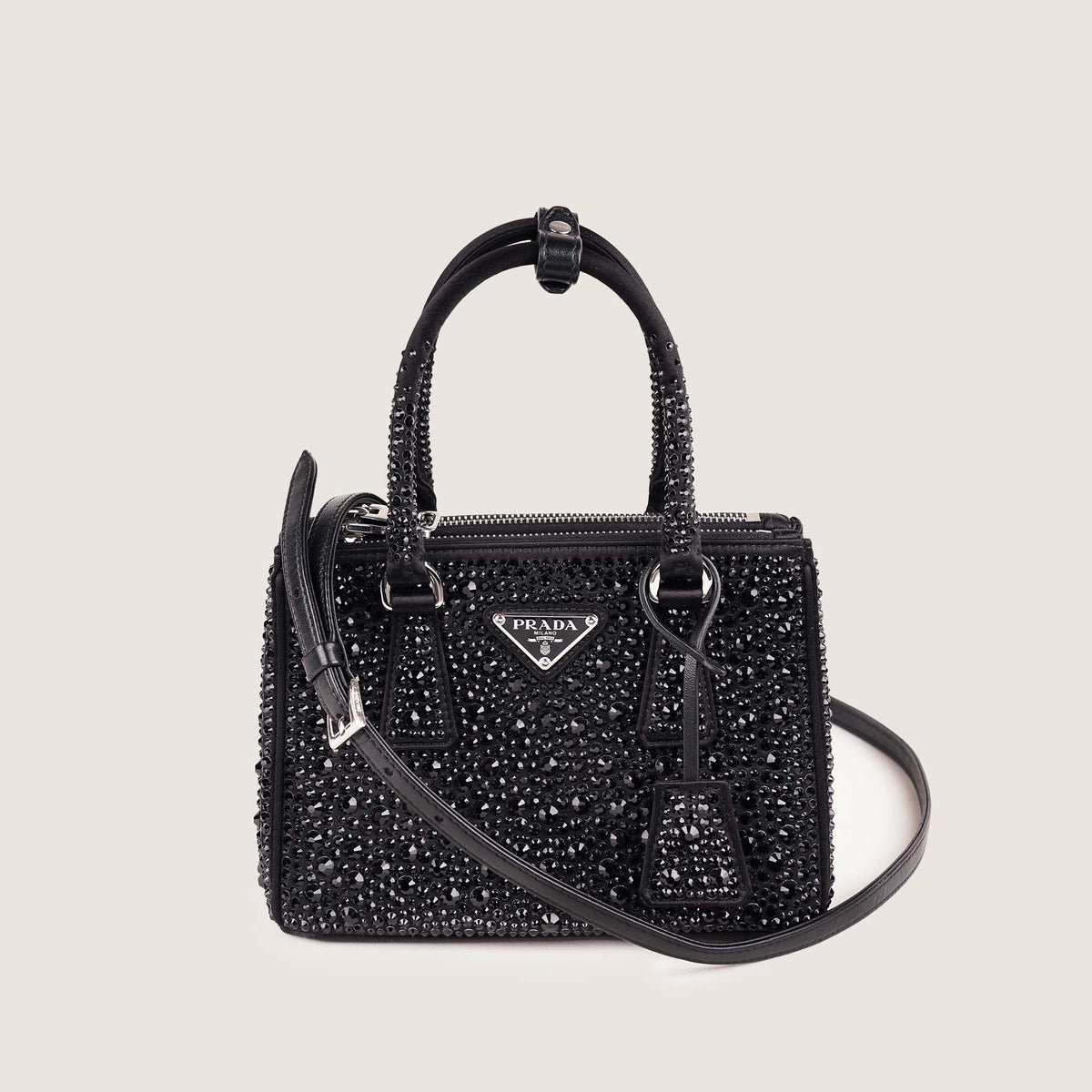Galleria Crystal-Embellished Mini Top Handle - PRADA - Affordable Luxury