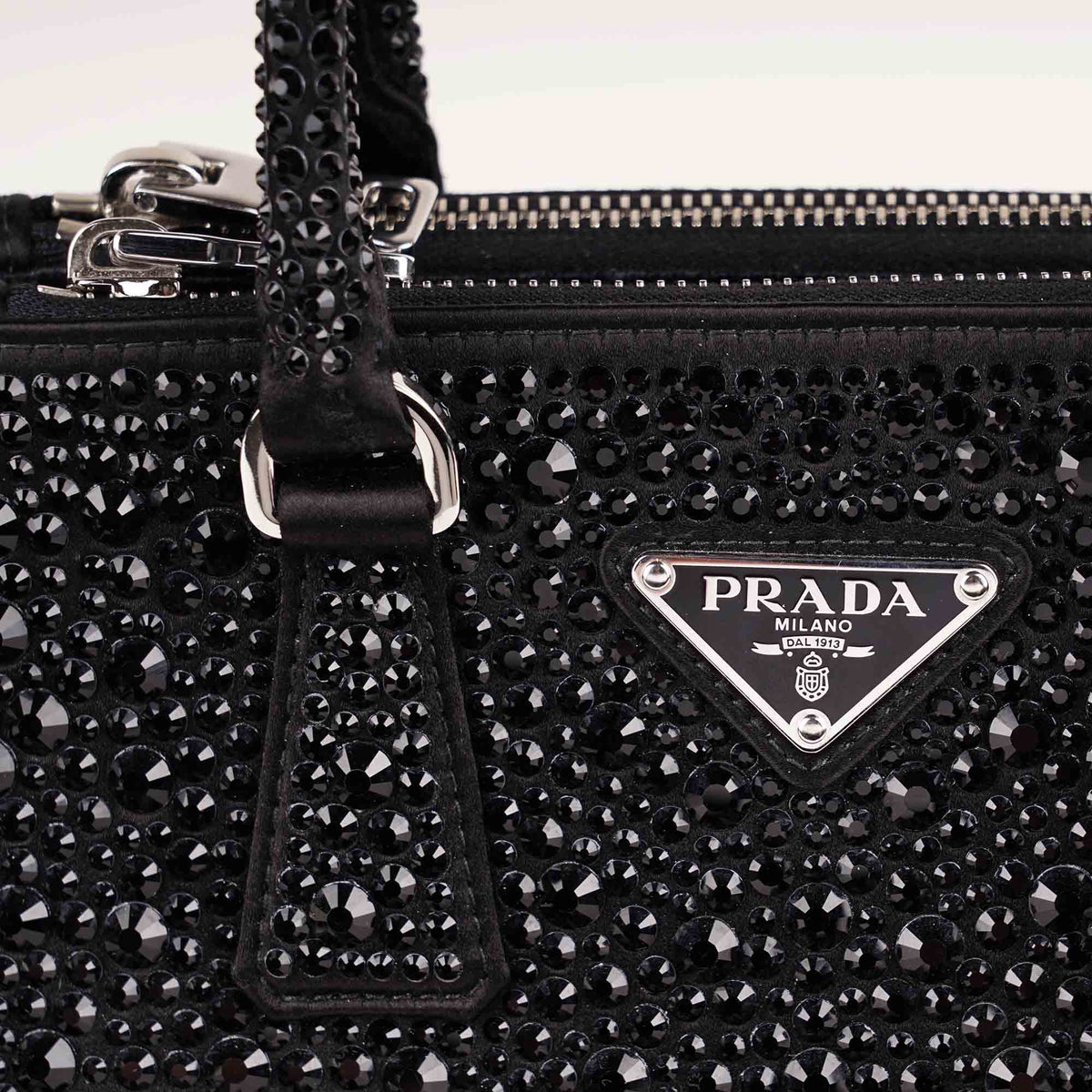 Galleria Crystal-Embellished Mini Top Handle - PRADA - Affordable Luxury image