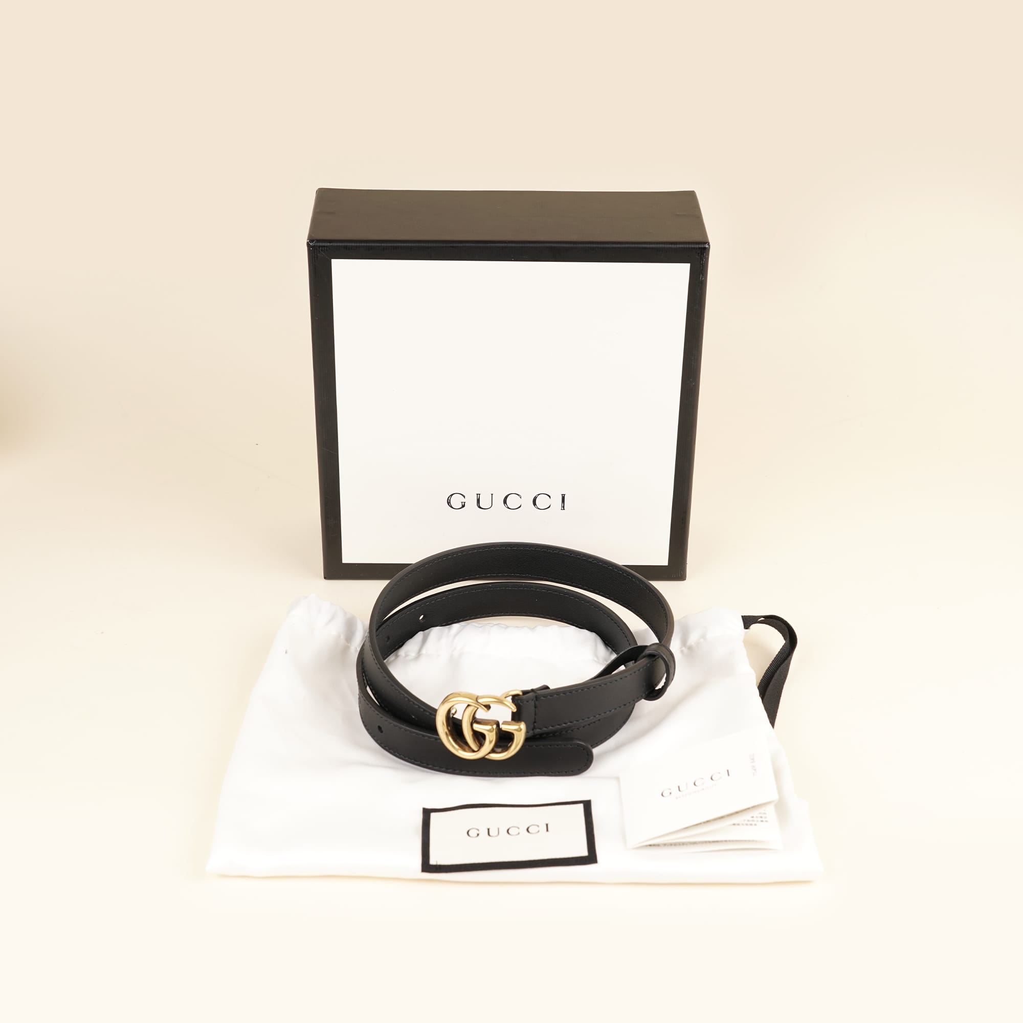 GG Thin Belt 75 - GUCCI - Affordable Luxury image