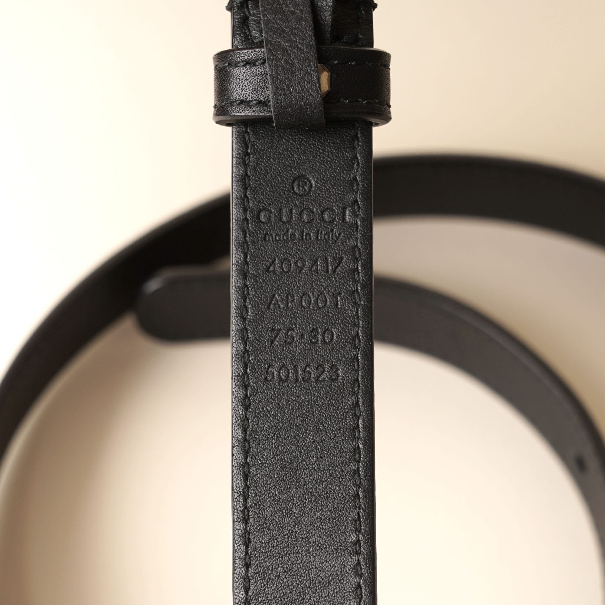 GG Thin Belt 75 - GUCCI - Affordable Luxury image