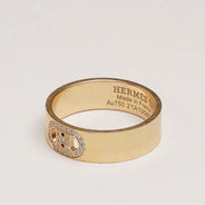 H D’ancre 18k Gold/Diamond Ring 52 - HERMÈS - Affordable Luxury thumbnail image