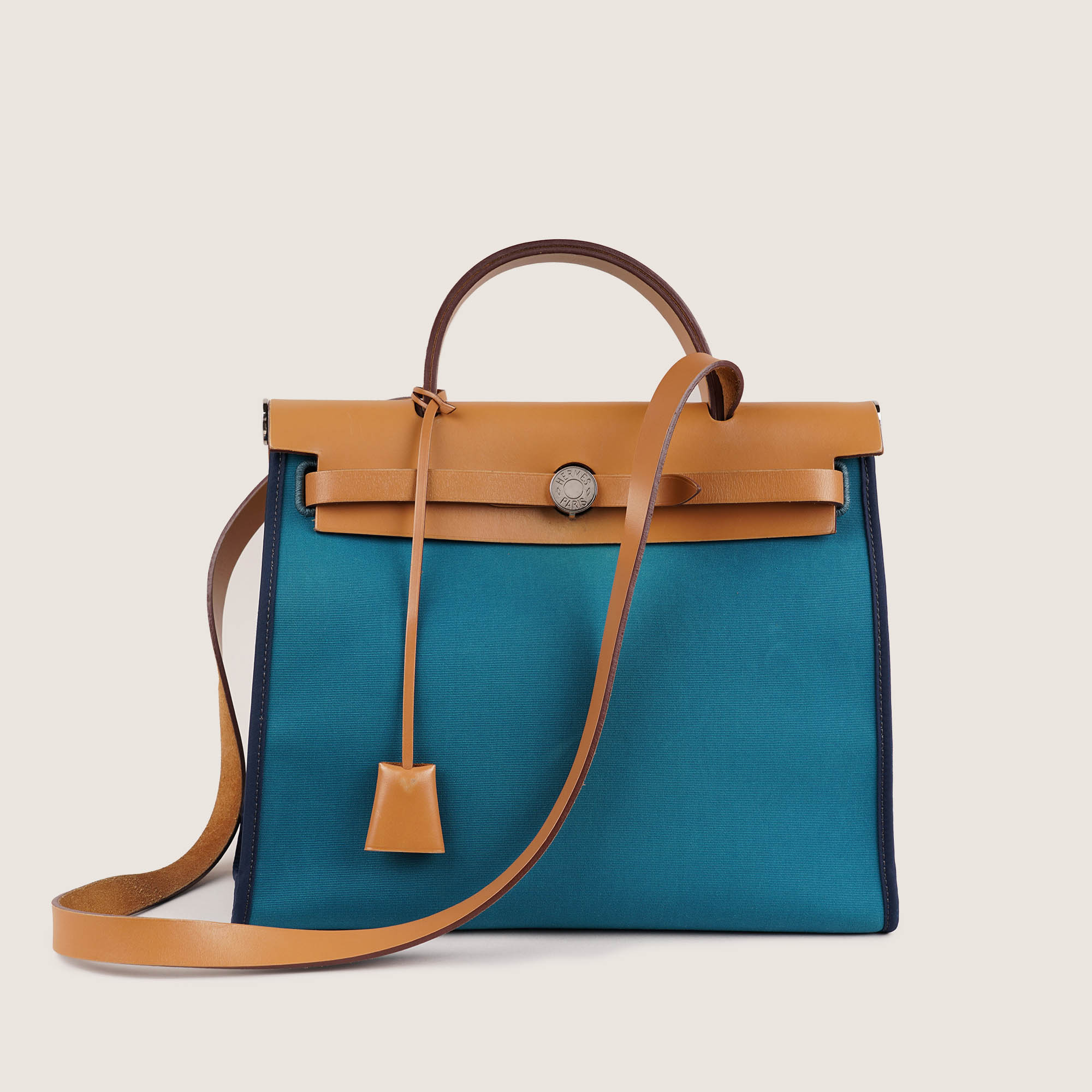 Herbag Zip 31 Bleu Izmir - HERMÈS - Affordable Luxury