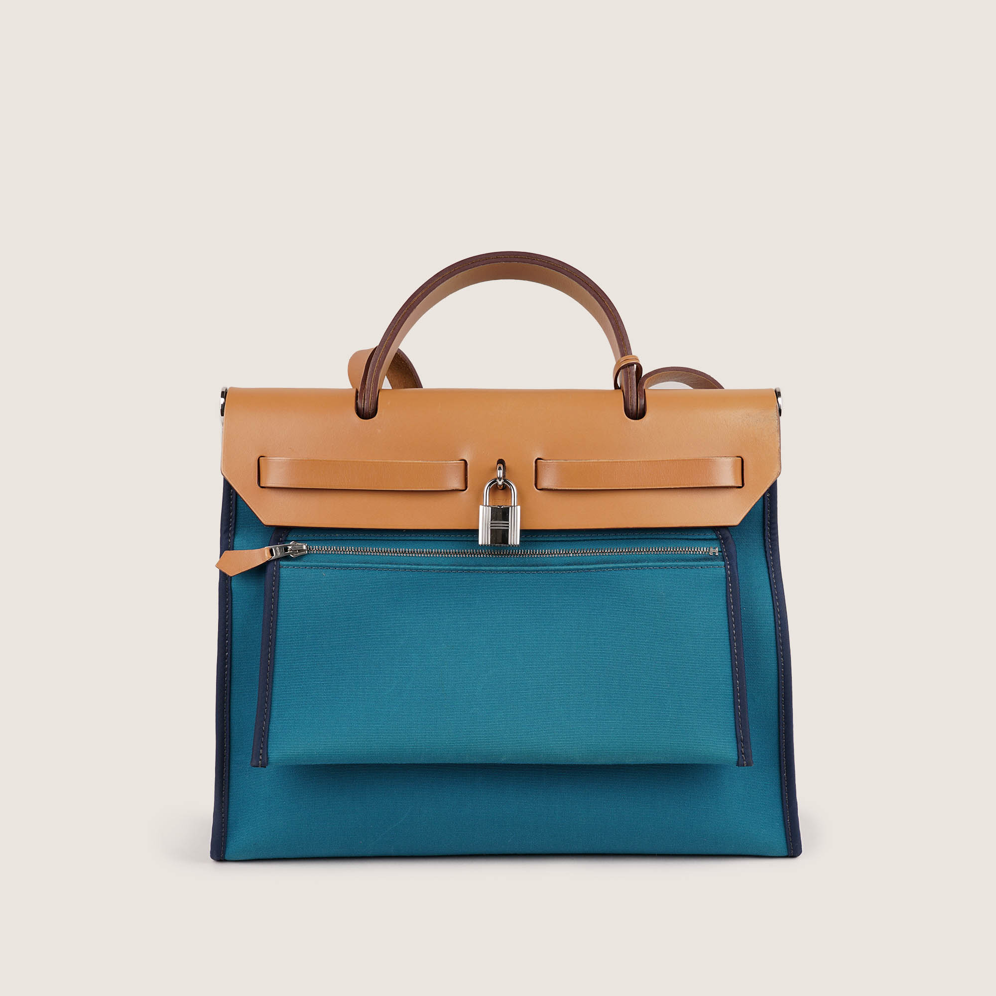 Herbag Zip 31 Bleu Izmir - HERMÈS - Affordable Luxury image