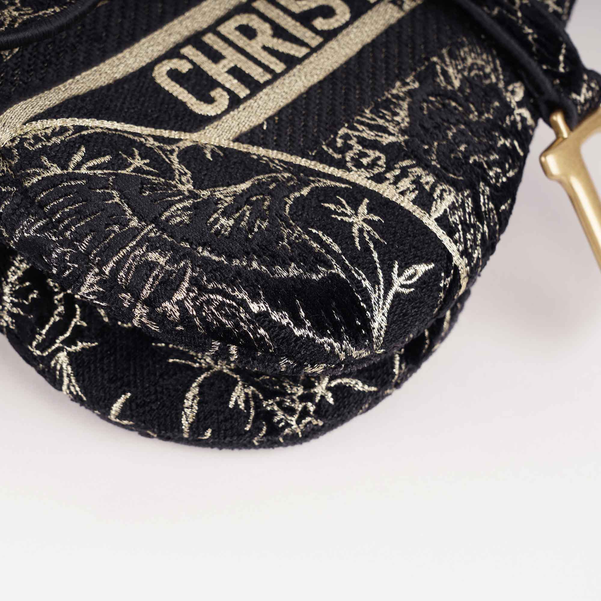 Jardin D'hiver Embroidered Saddle Bag - CHRISTIAN DIOR - Affordable Luxury image
