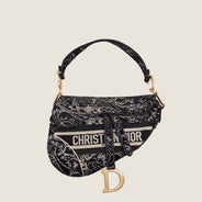 Jardin D'hiver Embroidered Saddle Bag - CHRISTIAN DIOR - Affordable Luxury thumbnail image