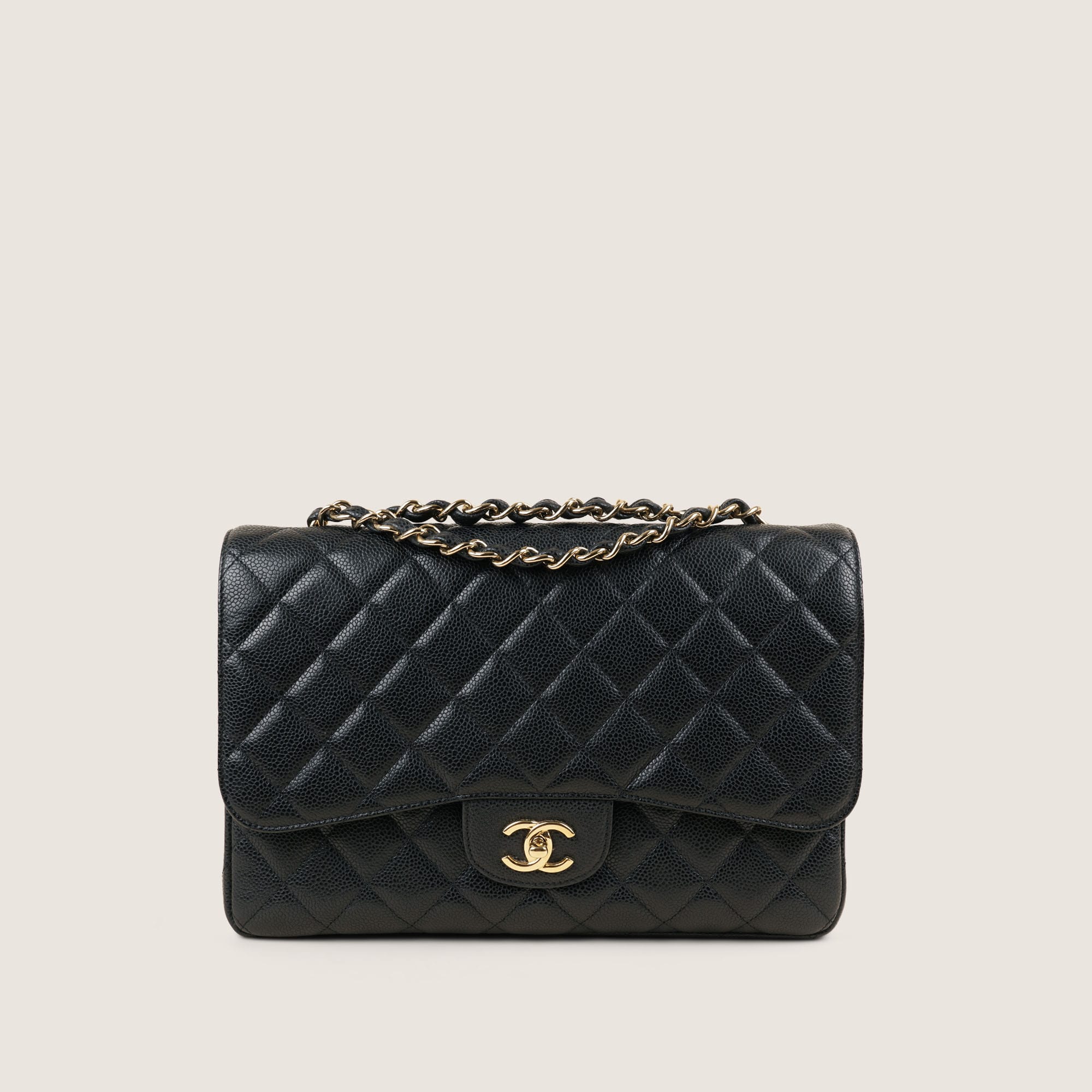 Jumbo Single Flap Shoulder Bag - CHANEL - Affordable Luxury image