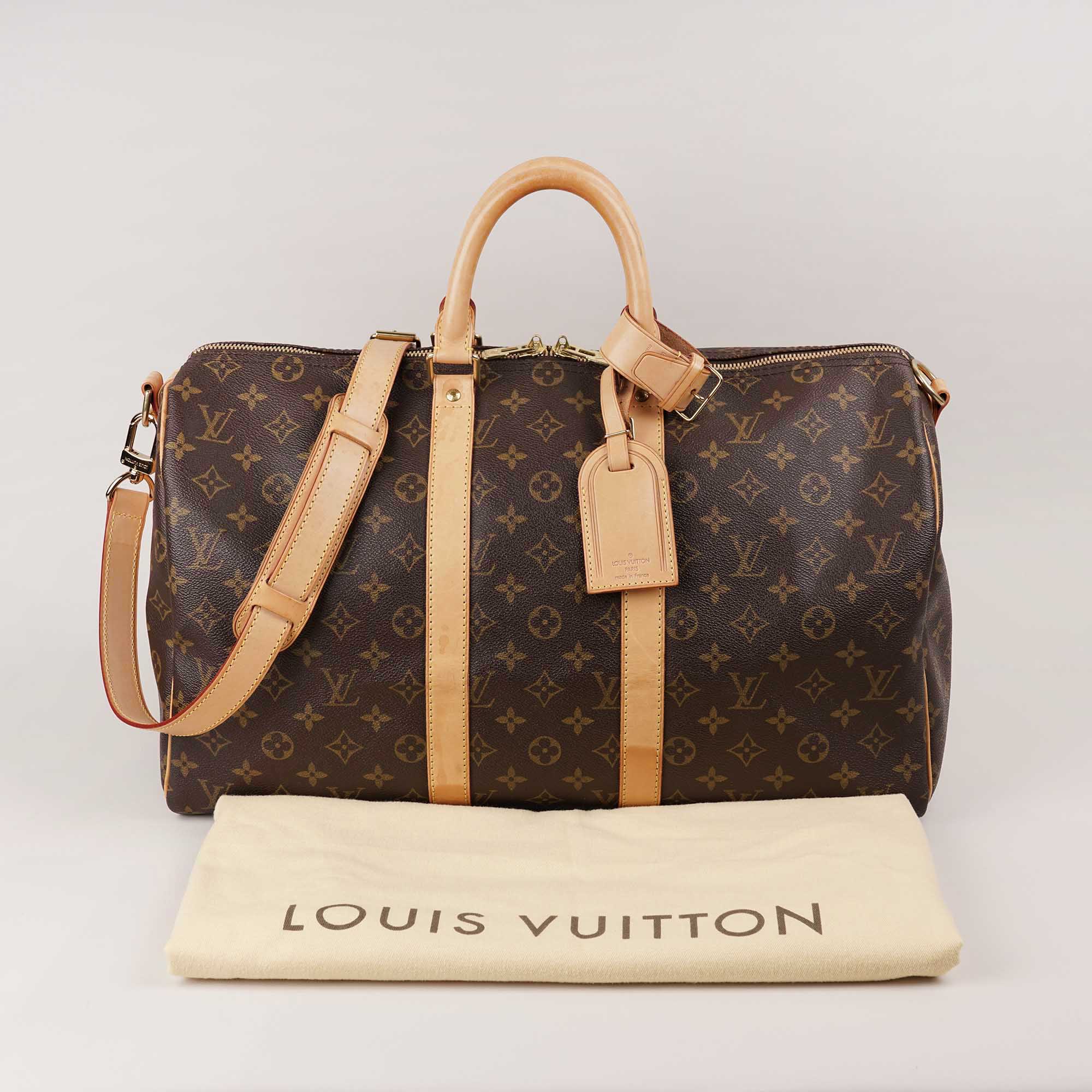 Keepall 45 Monogram Bandoulière - LOUIS VUITTON - Affordable Luxury image
