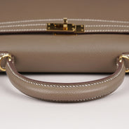 Kelly II Sellier 25 Handbag Etoupe - HERMÈS - Affordable Luxury thumbnail image