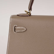 Kelly II Sellier 25 Handbag Etoupe - HERMÈS - Affordable Luxury thumbnail image