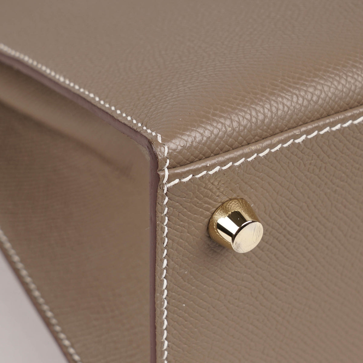 Kelly II Sellier 25 Handbag Etoupe - HERMÈS - Affordable Luxury image