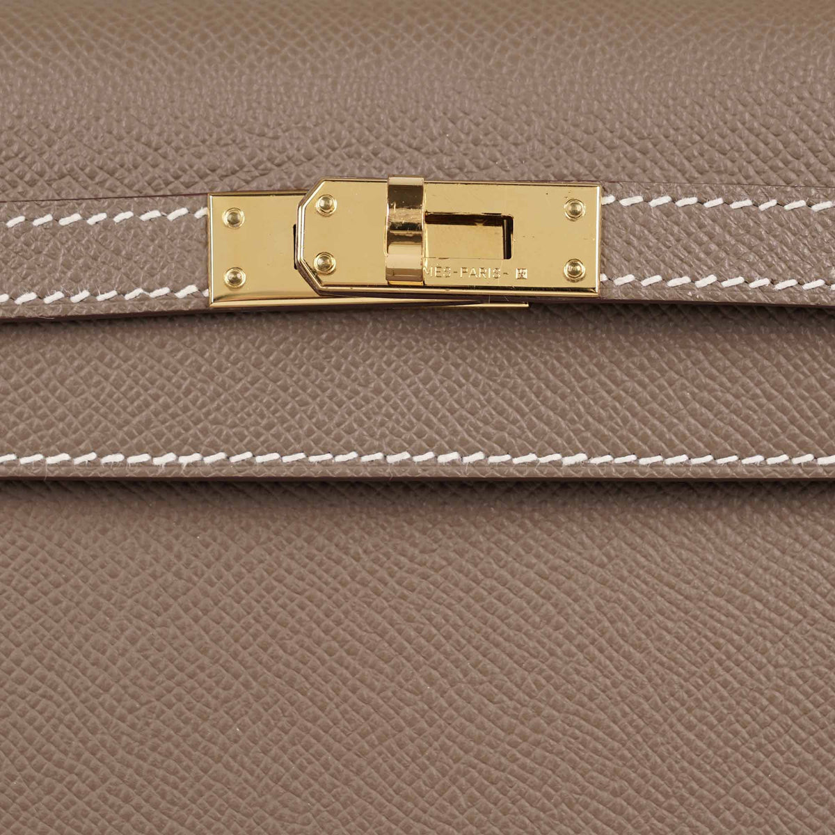 Kelly II Sellier 25 Handbag Etoupe - HERMÈS - Affordable Luxury image