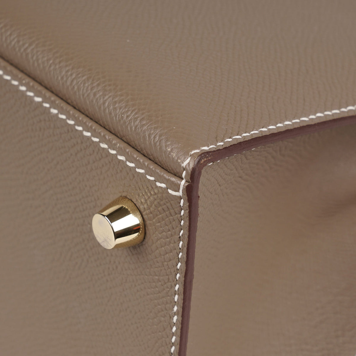 Kelly II Sellier 25 Handbag Etoupe - HERMÈS - Affordable Luxury image