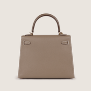 Kelly II Sellier 25 Handbag Etoupe - HERMÈS - Affordable Luxury thumbnail image