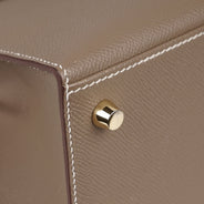 Kelly II Sellier 25 Handbag Etoupe - HERMÈS - Affordable Luxury thumbnail image