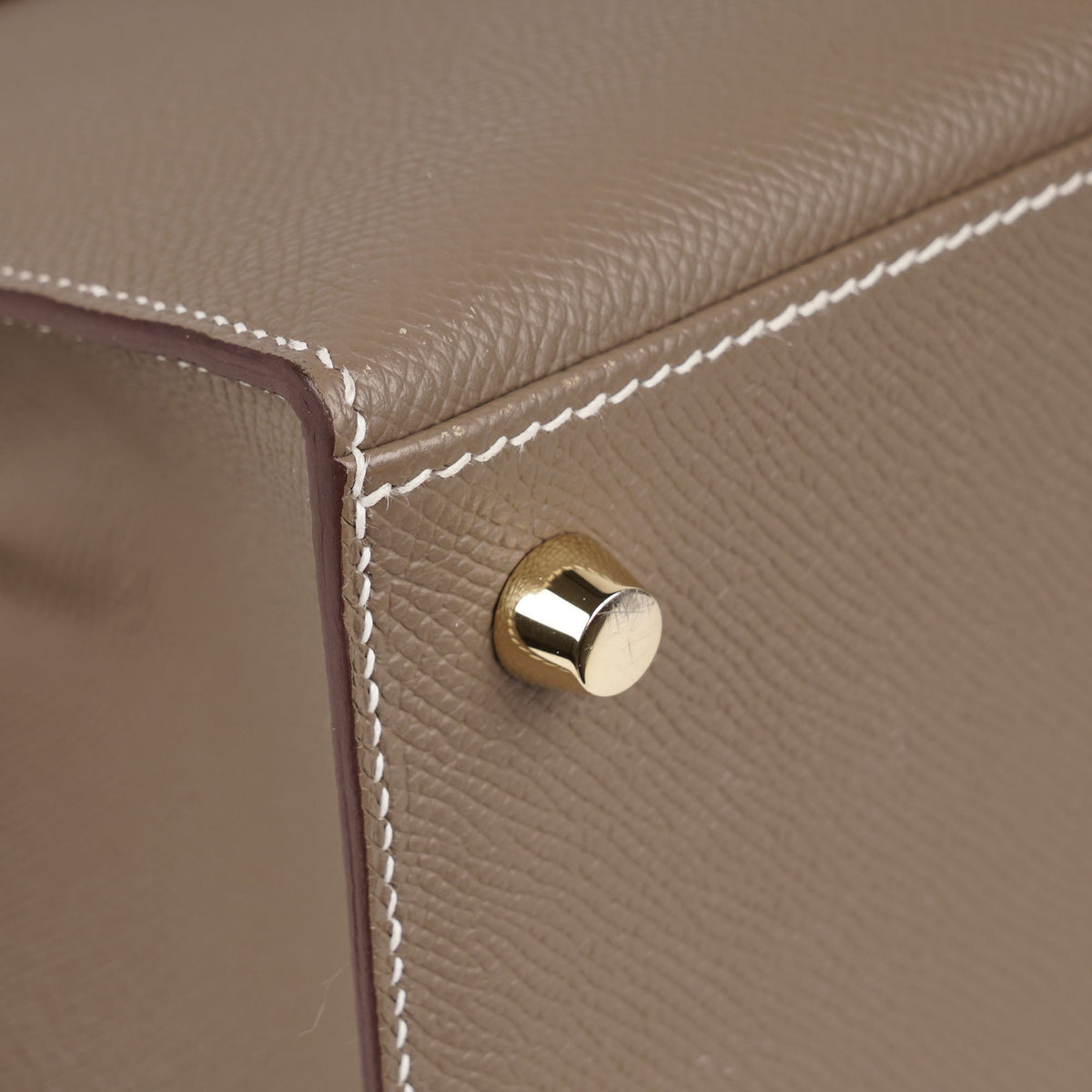 Kelly II Sellier 25 Handbag Etoupe - HERMÈS - Affordable Luxury image
