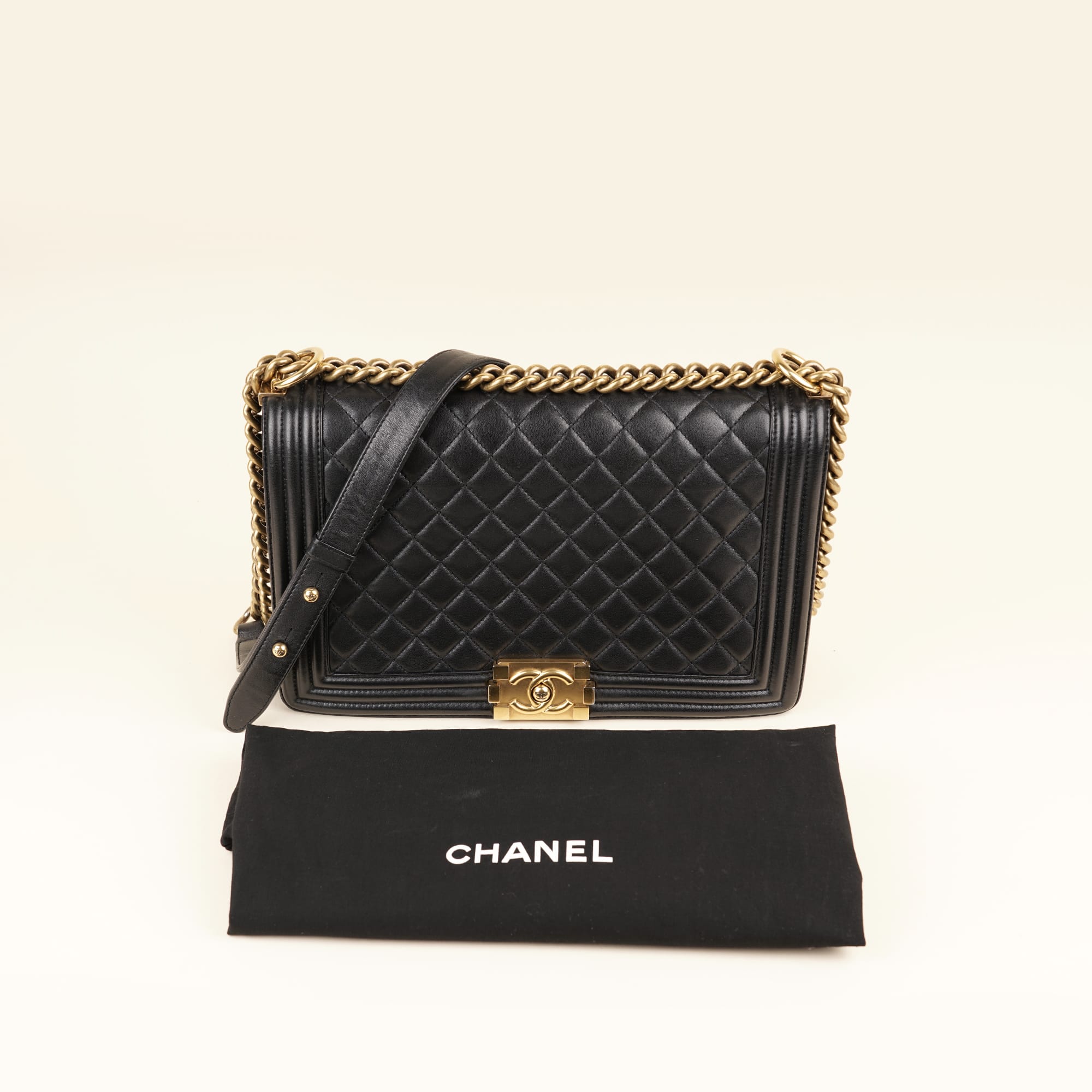 Large Boy Flap Bag - CHANEL - Affordable Luxury image