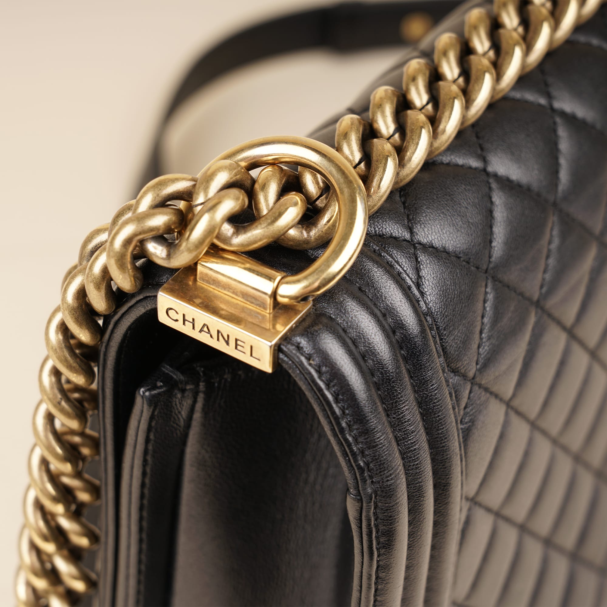 Large Boy Flap Bag - CHANEL - Affordable Luxury image