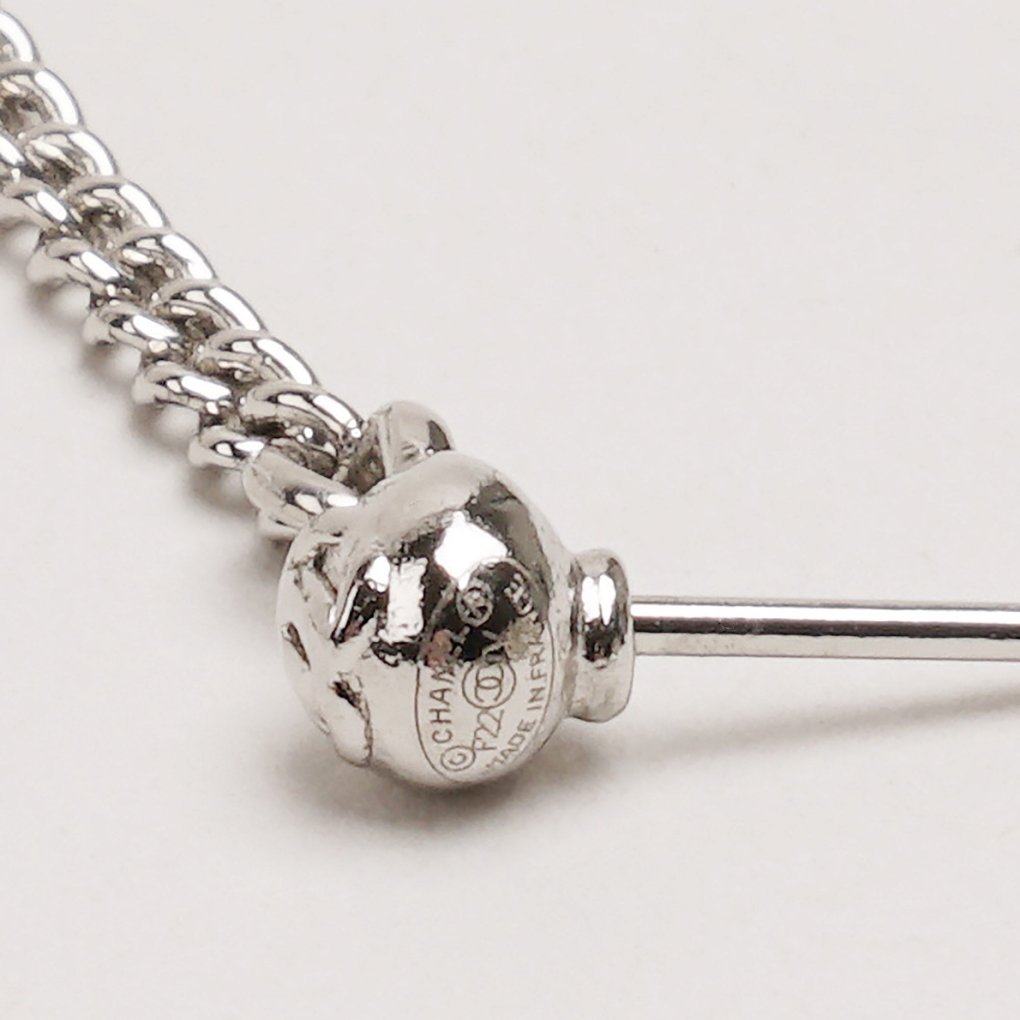 Large CC Crystal Drop Earrings - CHANEL - Affordable Luxury image