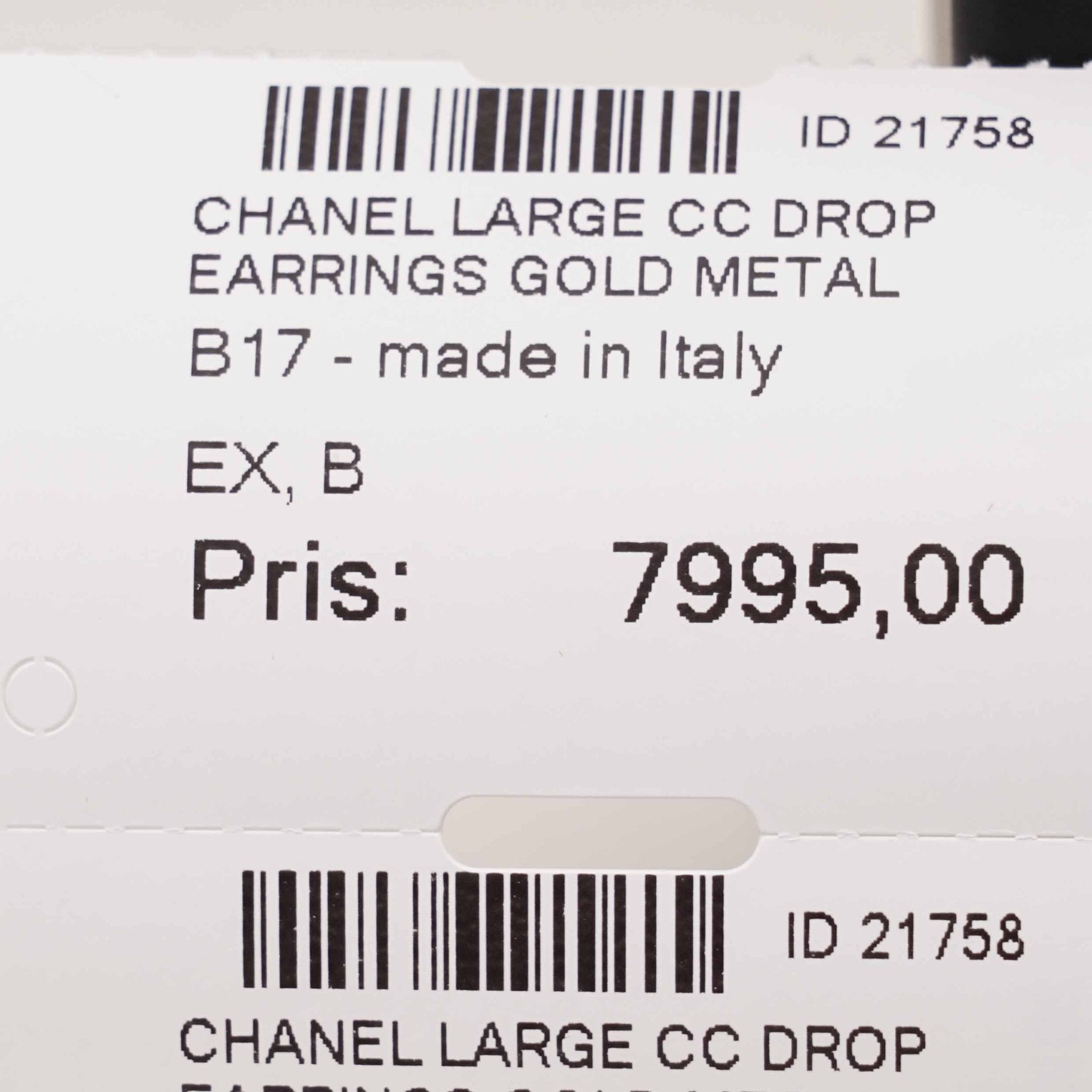 Large CC Drop Earrings - CHANEL - Affordable Luxury image