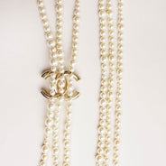 Large Faux Pearl Strand Necklace - CHANEL - Affordable Luxury thumbnail image