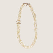 Large Faux Pearl Strand Necklace - CHANEL - Affordable Luxury thumbnail image